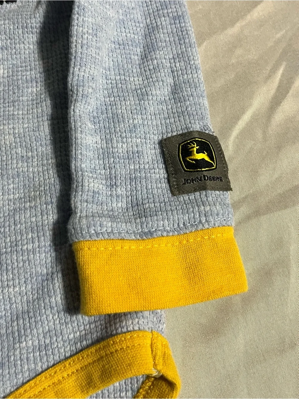 John Deere Long-Sleeve Baby One-Piece Onesie Boys Size 6/9 Months